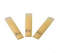 Lot de 3 anches de saxophone en résine et plastique faciles à souffler, mouvement du vent lisse, adaptées pour clarinette/soprano/alto/saxophone ténor (jaune soprano)