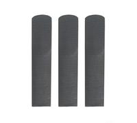 Lot de 3 anches en résine plastique pour saxophone et clarinette Idéal pour instruments soprano, alto, ténor Noir