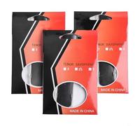 Lot de 3 anches synthétiques pour saxophone alto, ténor, soprano et clarinette - Force 1.5, 2.0, 2.5 avec résistance à l'humidité et protection (TENOR SAX)