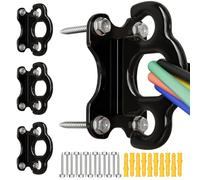 Lot de 3 ancrages muraux pour Bandes de résistance, ancrages muraux pour entraînement, Sangles de Poids, Musculation, Yoga, Salle de Sport à Domicile, étirements
