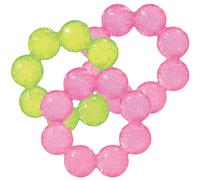 Lot de 3 anneaux de dentition ? eau Infantino - 2 roses + 1 citron vert