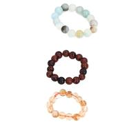Lot de 3 anneaux en perles de cristal, 0,4 cm de diamètre, lumière durable pour la méditation (type 2), Type 2, Plastique