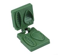 Lot de 3 appâts de pêche 5,1 cm - Outil de presse pour appâts de truite - Outil de façonnage de pâte à modeler uniforme - Accessoire portable pour pêche à la pêche - Vert