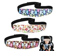 Lot de 3 appuie-tête de voiture pour enfants, support de tête pour siège enfant, position de sommeil réglable pour nacelles, appuie-tête de voyage, appuie-tête de voiture pour enfants