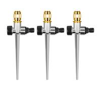 Lot de 3 arroseurs multi-usages en métal pour un arrosage efficace de parterres de fleurs et de terrasse avec large couverture