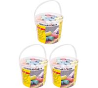 Lot De 3 Articles Eberhard Faber - Craies De Rue, 3 Seau Avec 20 Craies De Couleur Chacun