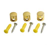 Lot de 3 attaches de câble en aluminium pour la gestion des fils et l'organisation des cordons d'éclairage, clips de montage mural ou de plafond, compatibles avec les fils ronds ou plats de moins de 7