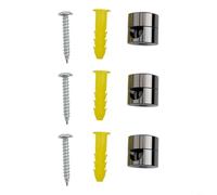 Lot de 3 attaches de câble en métal avec support à vis pour cordons ronds et plats de moins de 7 mm, ancrages élégants pour la maison, le bureau, la gestion murale et le plafond, doré (noir)