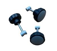 Lot de 3 attaches de couvercle en mousse compatibles avec les filtres Fluval FX2/FX4/FX6, gris et noir