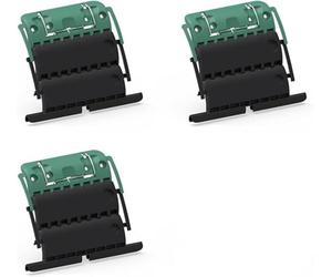 Lot de 3 Attaches de Tablier Rigide 2 Maillons Clicksur H875E pour Volet Roulant - Fixation de volets roulants - Attache Tablier de sécurité anti effraction clipsable