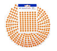 Lot de 3 autocollants à pois oranges de 8 mm - Faciles à décoller - Pour codage couleur, calendrier, scrapbooking et organisation (orange - 1470 autocollants)