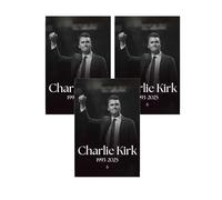 Lot de 3 autocollants de pare-chocs Charlie Kirk, un véritable patriot Charlie Kirk, Pray Justice Assassination, Shooting Hero Freedom Merch Autocollants pour ordinateur portable, pare-chocs, fenêtre