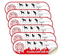 Lot de 3 autocollants en vinyle avec inscription « Please Save Our Pets » - 14 x 4,4 cm - Protection UV - Fabriqué aux États-Unis Sigo Signs