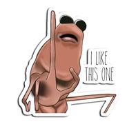 Lot de 3 autocollants Marcus The Worm I Like This One Meme pour homme et femme, autocollants pour voitures, ordinateurs portables, scrapbooking et bouteilles d'eau, fabriqués aux États-Unis