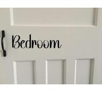 Lot de 3 autocollants pour porte de maison, décoration de chambre à coucher, salle de bain, toilettes, cuisine, salon