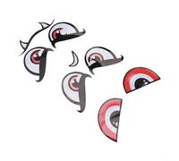 Lot de 3 autocollants réfléchissants pour tondeuses à gazon autonomes améliorant la sensibilisation opérationnelle et permettant l'expression de l'identité visuelle