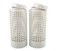 Lot de 3 bacs à compostage d'extérieur en PVC pour la décomposition des déchets de cuisine, petit jardin surélevé, couvercle sécurisé, résistant aux animaux avec couvercle ventilé