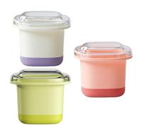 Lot de 3 bacs à glaçons anti-fuite pour machine à boissons glacées - Moules efficaces pour cocktails et préparation de boissons - Bac à glaçons de qualité alimentaire