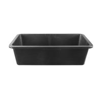 Lot de 3 bacs de maçon rectangulaires - 40 l - Pour chantier, maison, jardin - Seau de construction extrêmement stable avec fond renforcé
