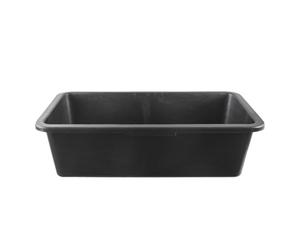 Lot de 3 bacs de maçon rectangulaires - 40 l - Pour chantier, maison, jardin - Seau de construction extrêmement stable avec fond renforcé