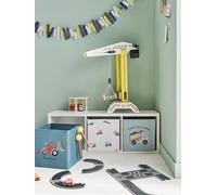 Lot de 3 bacs de rangement Engins de chantier vert TU