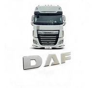 Lot de 3 badges nominatifs chromés en acier inoxydable 304 pour DAF XF 106 Euro 6 [à partir de 2013]