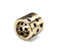 Lot de 3 bagues de roulement en laiton résistant à l'usure, diamètre intérieur 18/20 mm, roulements à manchon en cuivre autolubrifiants,3 pièces,18x25x30mm