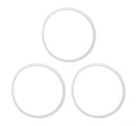 Lot de 3 bagues d'étanchéité en silicone pour autocuiseur de 6 litres, joint en caoutchouc haute température pour IP-DUO50/60, IP-LUX50/60, Ultra-60, étanche à l'air (blanc)