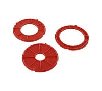 Lot de 3 bagues d'insertion compatibles avec tables de défonceuse Bosch RA1171 RA1180 RA1181, anneaux rouges de réglage de la profondeur