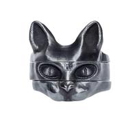 Lot de 3 bagues élégantes en forme de chats sans poils - Unisexe - Pour fêtes et rendez-vous, taille unique, Comme décrit, Comme décrit.