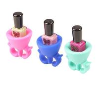 Lot de 3 Bagues Support Vernis à Ongles - SHOP-STORY - Manucure et Nail Art - Porte Flacon Vernis