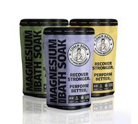 Lot de 3 : Bain de r?cup?ration Coach Soak - Sel d'Epsom en vrac - Sels de bain en vrac - Lot de 3 - Total de 9 livres (eucalyptus lavande)