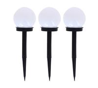 Lot De 3 Balises Led Solaires, Led Rvb, Lumière Multi-Colore, 8h D'autonomie
