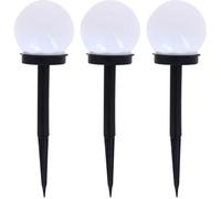 Lot de 3 balises LED solaires - XANLITE - RVB - 8h d'autonomie