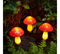 Lot de 3 Balises Solaires Champignons