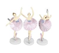 Lot de 3 ballerines magiques pour décoration de gâteau sur le thème des ballerines - Fournitures de fête d'anniversaire - Figurine dansante - Décoration de gâteau