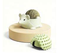 Lot de 3 balles à la menthe pour chat, Pippi, balle à lécher les œufs pochés, amusant, jouets auto-divertissants pour chat