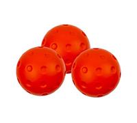 Lot de 3 balles de pickleball d'intérieur silencieuses | Perceuses d'échauffement silencieuses de 74 mm, boule creuse douce pour l'extérieur, les cours, les pelouses, les gymnases, les patios, les