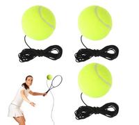 Lot de 3 balles de rechange Twistball - Avec cordon - Balle de tennis avec cordon - Élastique - Pour entraîneur et débutants