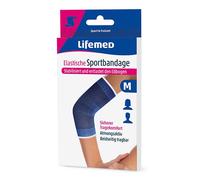 Lot de 3 bandages de sport élastiques Bleu Taille M - Stabilisé et soulage les coudes - Confort sûr - Lot de 3