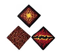 Lot de 3 bandanas carrés unisexes respirants et confortables pour un usage quotidien et les activités de plein air