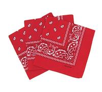 Lot de 3 bandanas paisley - Rouge - taille unique