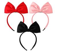 Lot de 3 bandeaux à nœud, bandeaux mignons, bandeaux pour femmes, accessoires de vêtements, accessoires de cheveux pour cosplay