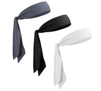 Lot de 3 bandeaux de sport réglables pour homme et femme - Bandeau de sport pour homme et femme - Pour le karaté, les fans de sport, les ninjas, le football, le basket-ball, la course à pied
