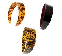 Lot de 3 bandeaux en acétate large en forme de écaille de tortue pour se laver le visage, maquillage, accessoire de tête confortable