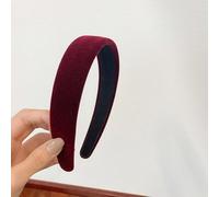 Lot de 3 bandeaux en velours pour femme - Bandeau rembourré en velours - Bandeau vintage - Bandeau large pour femme et fille - Pour un port quotidien - Bordeaux