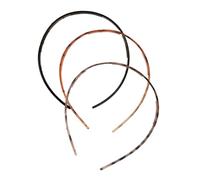 Lot de 3 bandeaux fins pour femmes hommes et filles Bandeaux légers pour cheveux simples explications en plastique