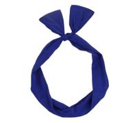 Lot de 3 bandeaux larges pour femme - Oreilles de lapin - Élastique - Bandeau turban - Bandeau de sport - Bandeau d'été - Pour yoga, sport, gym - Bleu roi