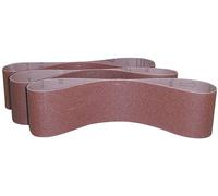 Lot de 3 bandes abrasives 915 x 100 mm, Grain 60, 80, 100 - 41187