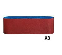Lot de 3 Bandes abrasives Best for Wood 75x610mm Gr 60-80-100 BOSCH 2608606095
